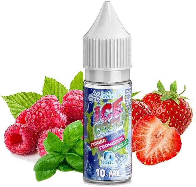 Ice cool Fraise Framboise Basilic - Ice Cool- Genre : 10 ml