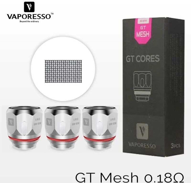 Resistance (x3) NRG GT Meshed Cores - 0,18 Ohm  - Vaporesso