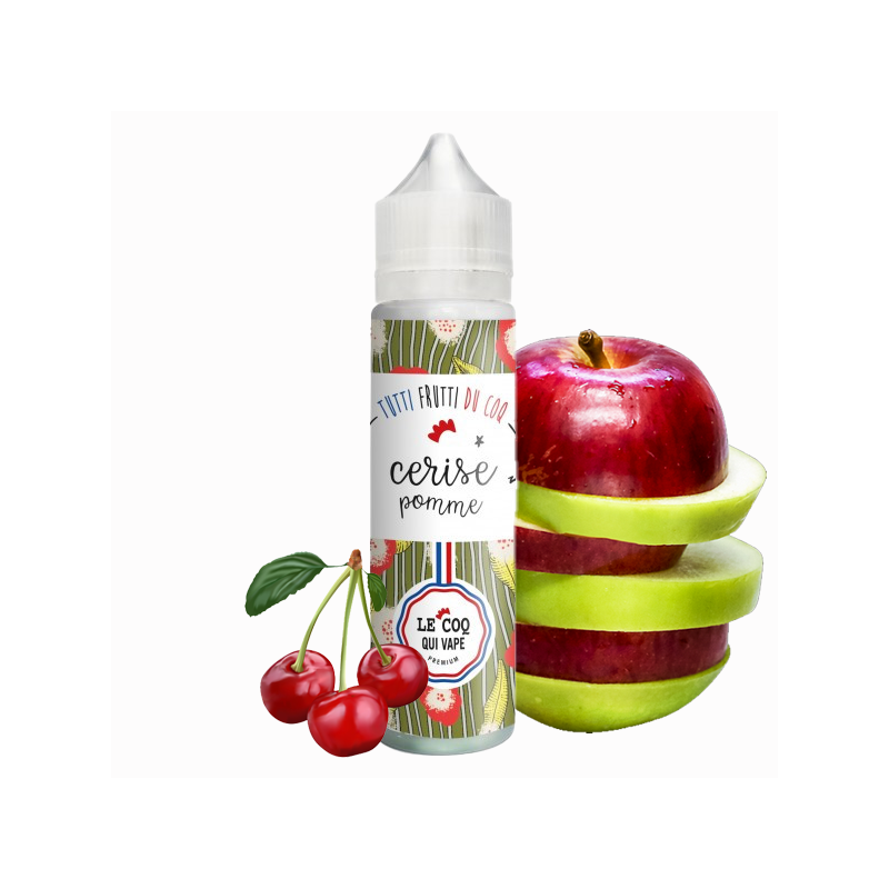 E-Liquide Pomme Cerise 50ML - Le Coq Qui Vape