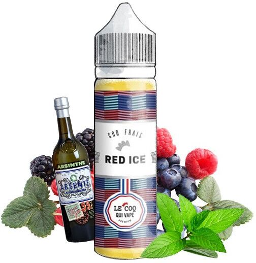 Le Coq Qui Vape E-Liquide Red Ice 50ML - Le Coq Frais