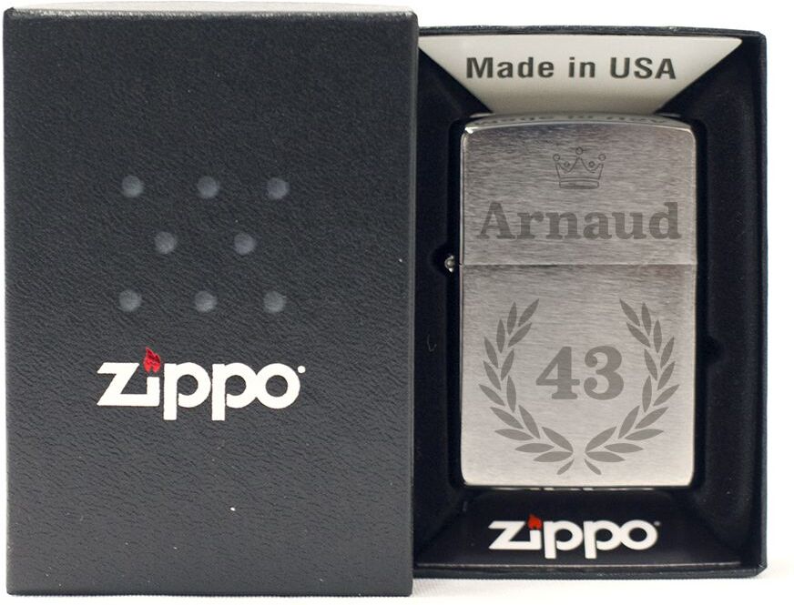 Amikado Zippo® anniversaire personnalisé