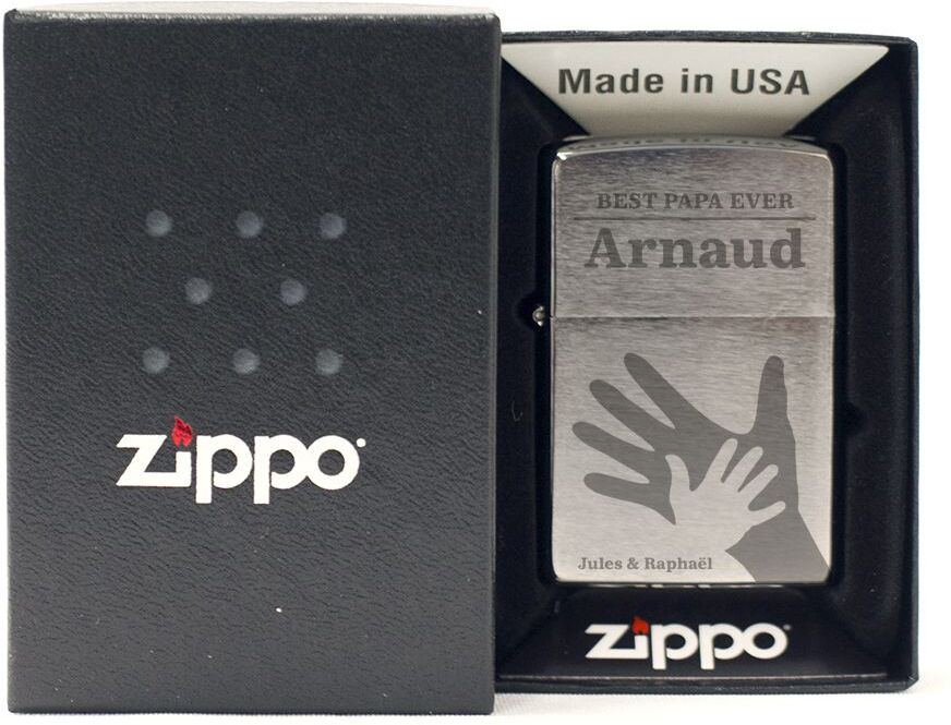 Amikado Zippo® gravé fête des pères