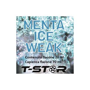 T-Star Menta Ice Weak Aroma Scomposto  Liquido Da 20ml