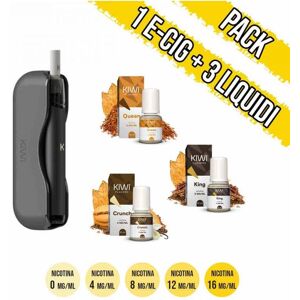 Kiwi Vapor Pacchetto Kiwi Con 3 Liquidi Pronti Aroma Al Tabacco