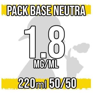 Brand Vari Base Neutra 50vg 50pg Con Nicotina 1,8 Mg/ml - 220ml