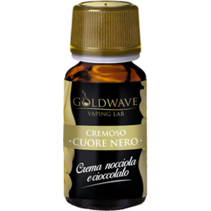 Goldwave Cuore Nero Aroma Concentrato 10ml Crema Nocciola Cioccolato