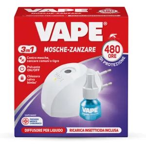 VAPE Liquido repellente  per mosche, zanzare  3 in 1 diffusore e ricarica