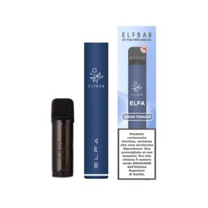 ELF BAR ELFACREAM TOBACCO RICARICABILE POD MOD E POD PRECARICATA Nicotina 20