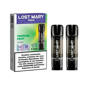 LOST MARY POD PRECARICATE TOCA AIR TROPICAL FRUIT 2 pezzi Nicotina 20 Frutta tropicale