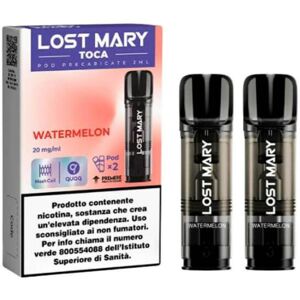 LOST MARY POD PRECARICATE TOCA AIR WATERMELON 2 pezzi Nicotina 20 Anguria