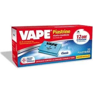 VAPE Ricarica Piastrine Classic Insetticida 30 Pezzi