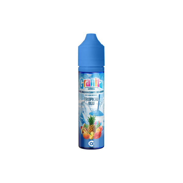 alfaliquid granita tropical blu liquido shot 20ml frutta esotica