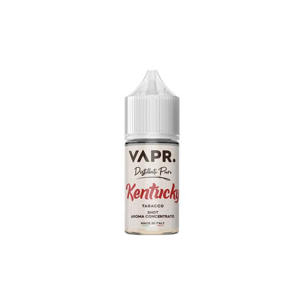 vapr. kentucky distillati puri liquido shot 25ml tabacco organico