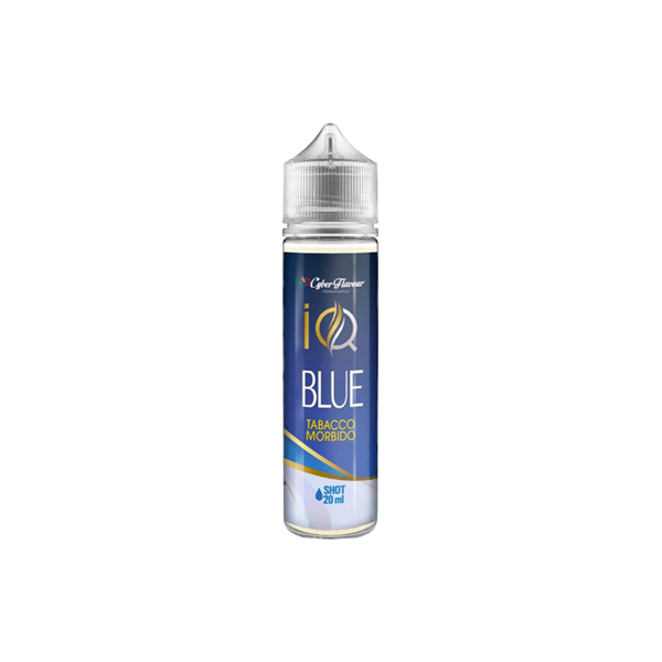 cyber flavour iq blue liquido shot 20ml tabacco morbido