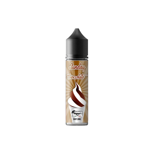 vapurì sunday cioccolato liquido shot 20ml gelato cioccolato