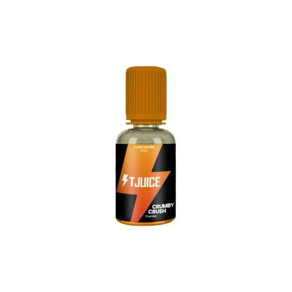 t-juice crumby crush aroma concentrato 30ml biscotto frutti rossi rabarbaro