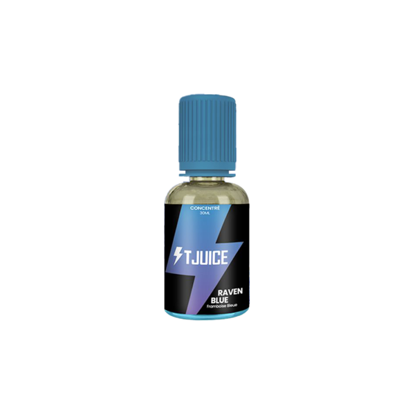 t-juice raven blue aroma concentrato 30ml caramella lampone blu mora