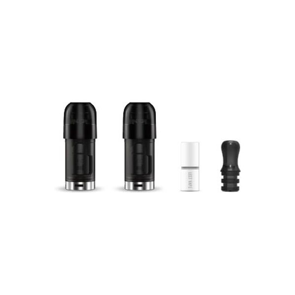 lost vape nexus pod cartuccia ricambio 2ml - 2 pezzi + drip tip + filtro usa e getta