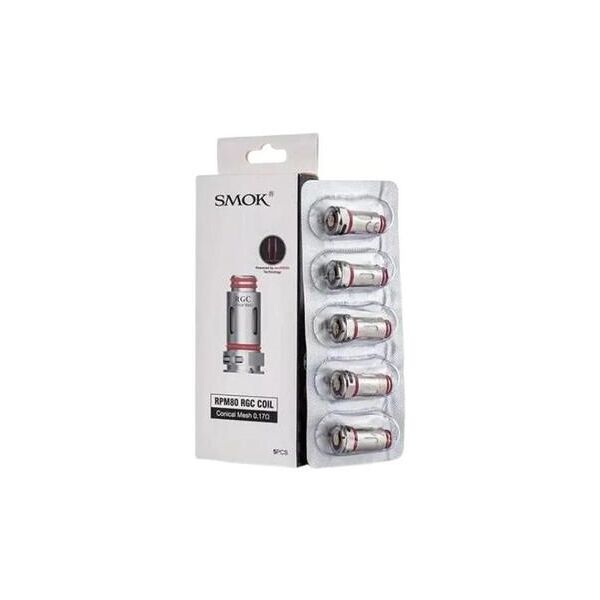 smok rpm80 rgc coil resistenze ricambio - 5 pezzi