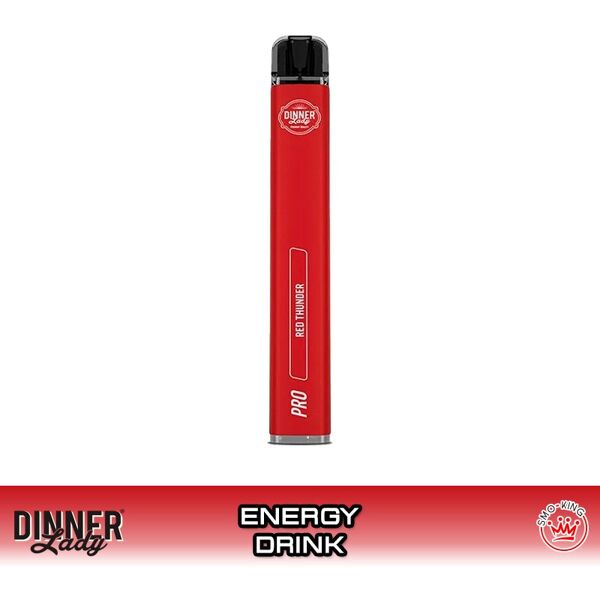 dinner lady red thunder vape pen pro sigaretta usa e getta 600 puff