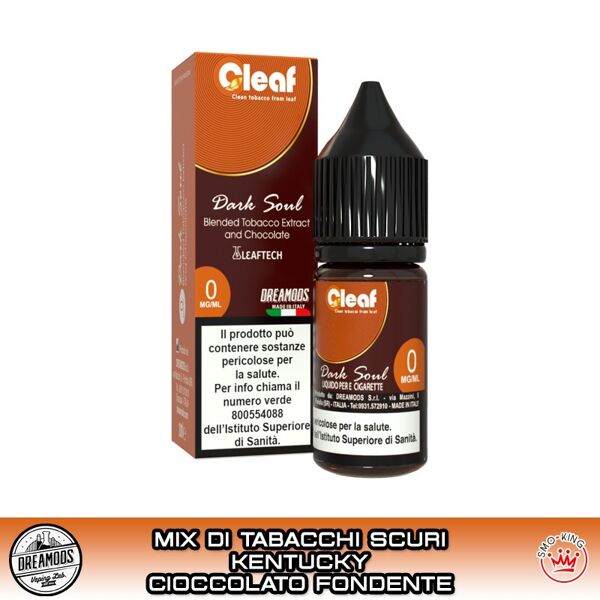 dreamods dark soul cleaf liquido pronto nicotina 10 ml