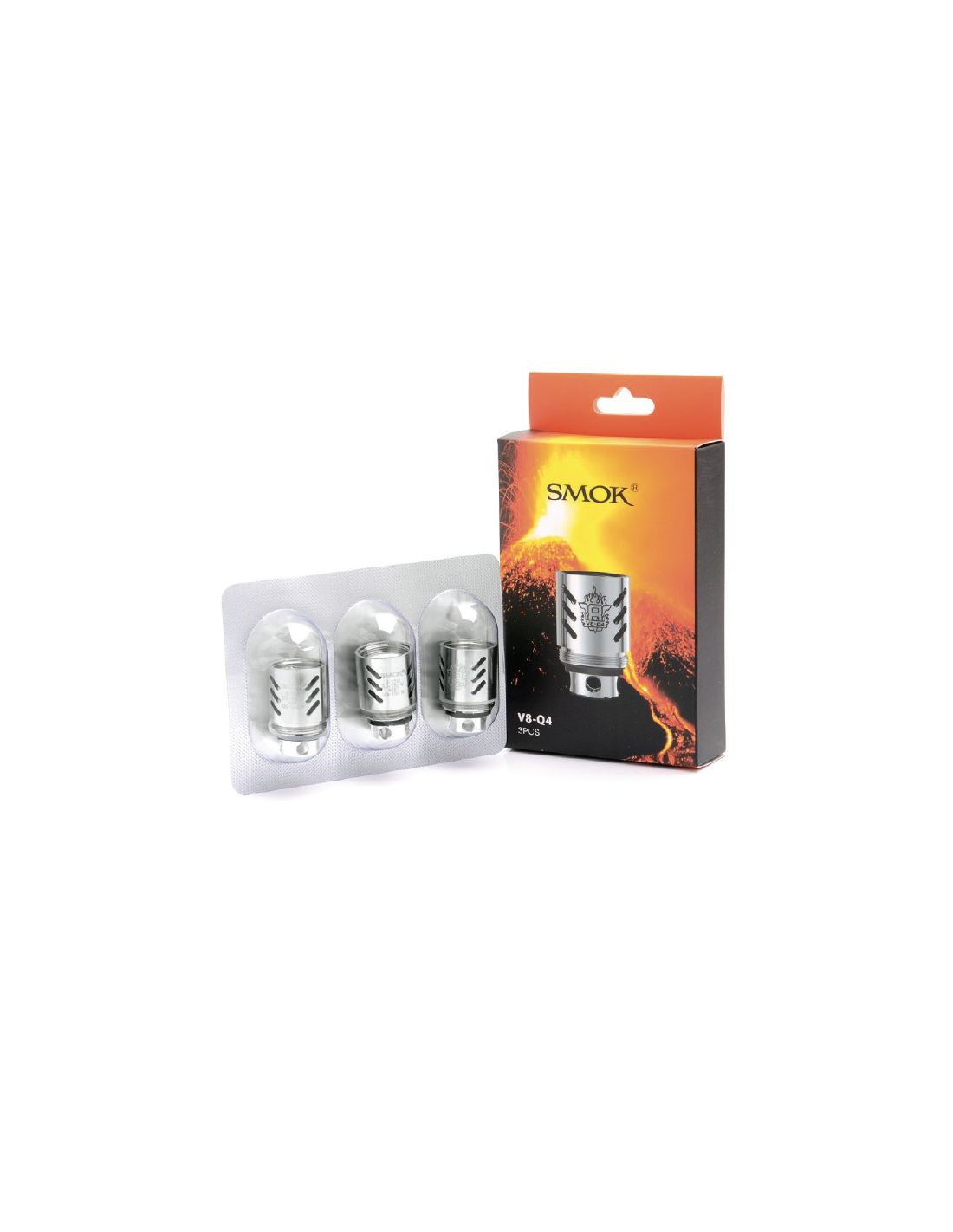 Smok V8-Q4 Resistenza Head Coil Per Atomizzatore Tfv8 Cloud Beast - 3 Pezzi