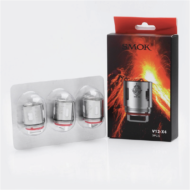 Smok V12-X4 Resistenza Head Coil Per Atomizzatore Tfv12 Cloud Beast King - 3 Pezzi