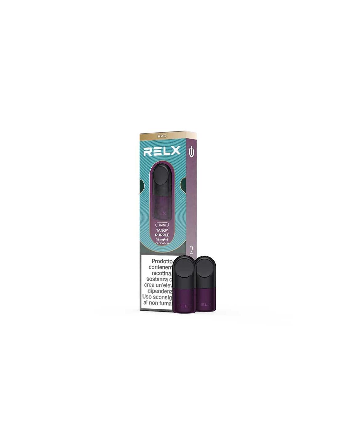Relx Tangy Purple Pod Pro Cartucce Precaricate 1,9ml - 2 Pezzi