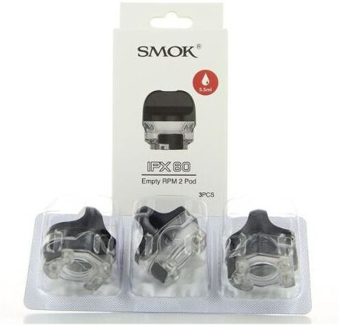 Smok Ipx 80 Cartuccia Pod (Rpm - Rpm2) Ricambio 5,5ml - 3 Pezzi