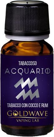 Goldwave Acquario Zodiac Aroma Concentrato 10ml Tabacco Rum Cocco