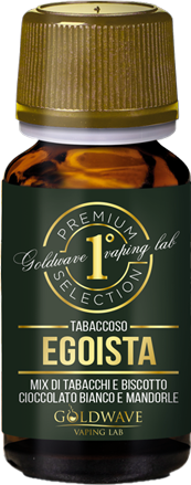 Goldwave Egoista Premium Selection Aroma Concentrato 10ml Mix Tabacchi Cioccolato Bianco Biscotto Mandorla