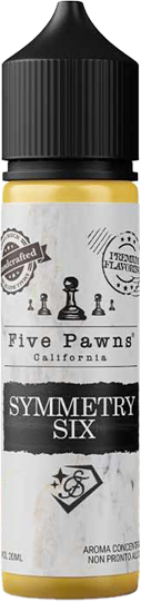 Five Pawns Symmetry Six Liquido Shot 20ml Fragola Rabarbaro Avena Graham Cracker Sale