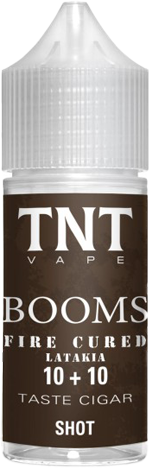 TNT Vape Booms Fire Cured Latakia Aroma Mini Shot 10ml Tabacco Vaniglia