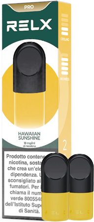 Relx Hawaiian Sunshine Pod Pro Cartucce Precaricate 1,8ml - 2 Pezzi