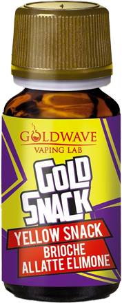 Goldwave Yellow Snack Aroma Concentrato 10ml Brioche Pan Di Spagna Latte Limone