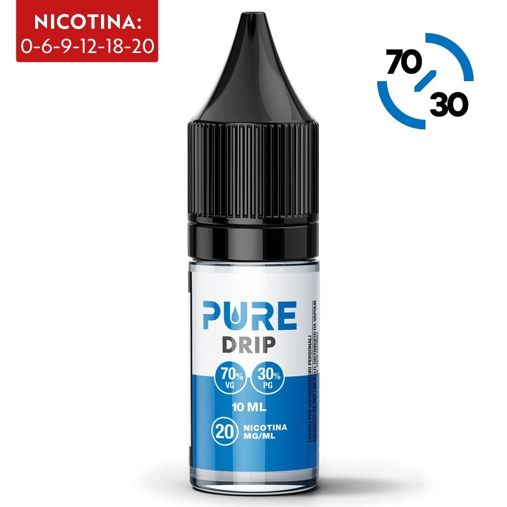 PURE Base 70/30 10 ML nicotina 6 per Sigaretta Elettronica