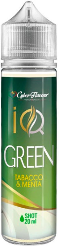 CYBER FLAVOUR IQ GREEN 20 ML in 60 ML SHOT Tabacco Menta