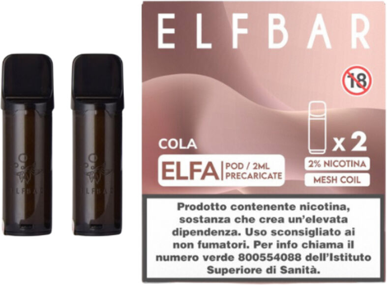 ELF BAR ELFA POD PRECARICATE COLA 2 pezzi Nicotina 20 Cola