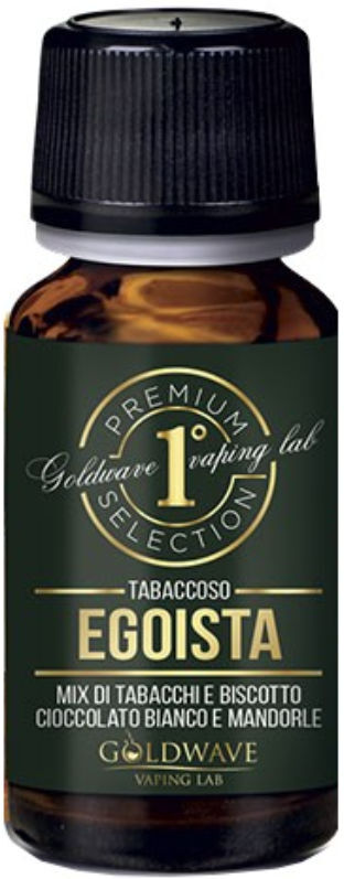 GOLDWAVE EGOISTA Aroma concentrato 10 ML Tabacco Biscotto Vaniglia Cioccolato bianco Mandorle