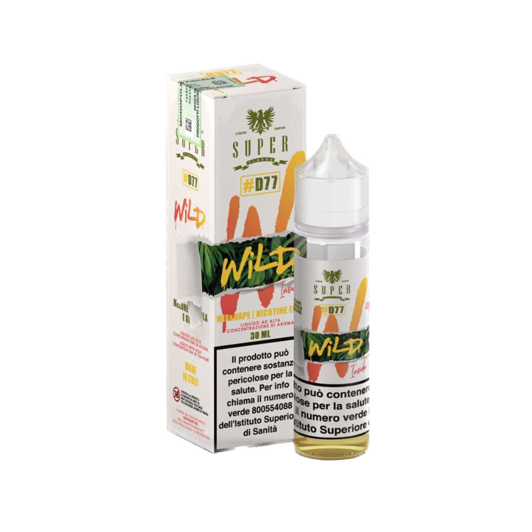 SUPER FLAVOR MIX & VAPE WILD 30 ML Nicotina 0 Melone Fragola Guava