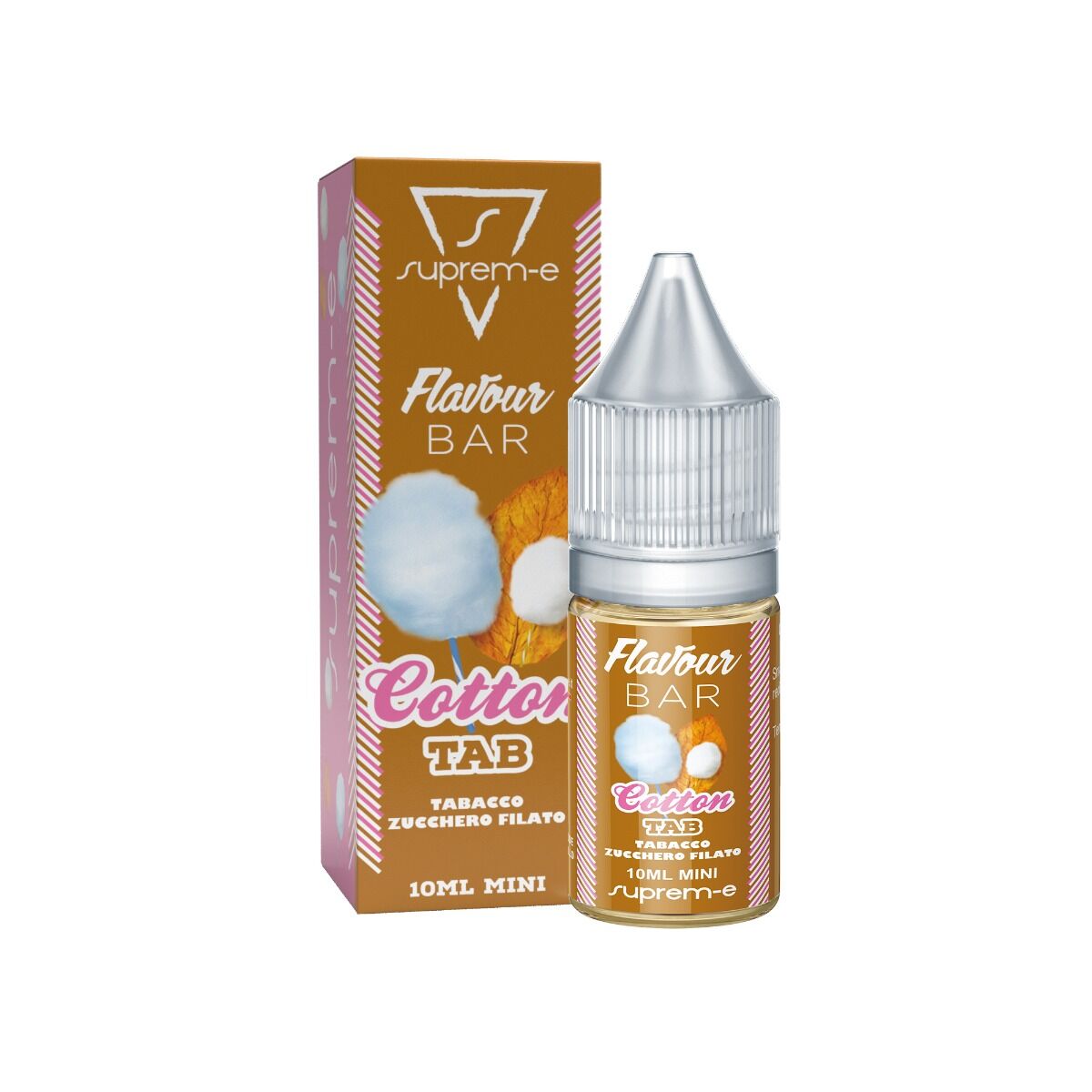 SUPREM-E COTTON TAB 10ML MINI SHOT Tabacco dolce Zucchero filato