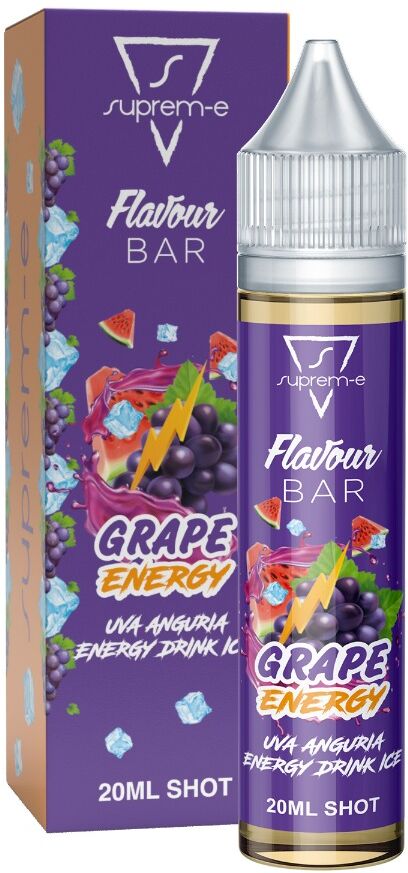 SUPREM-E GRAPE ENERGY 20 ML SHOT Uva Anguria Energy drink Ghiaccio