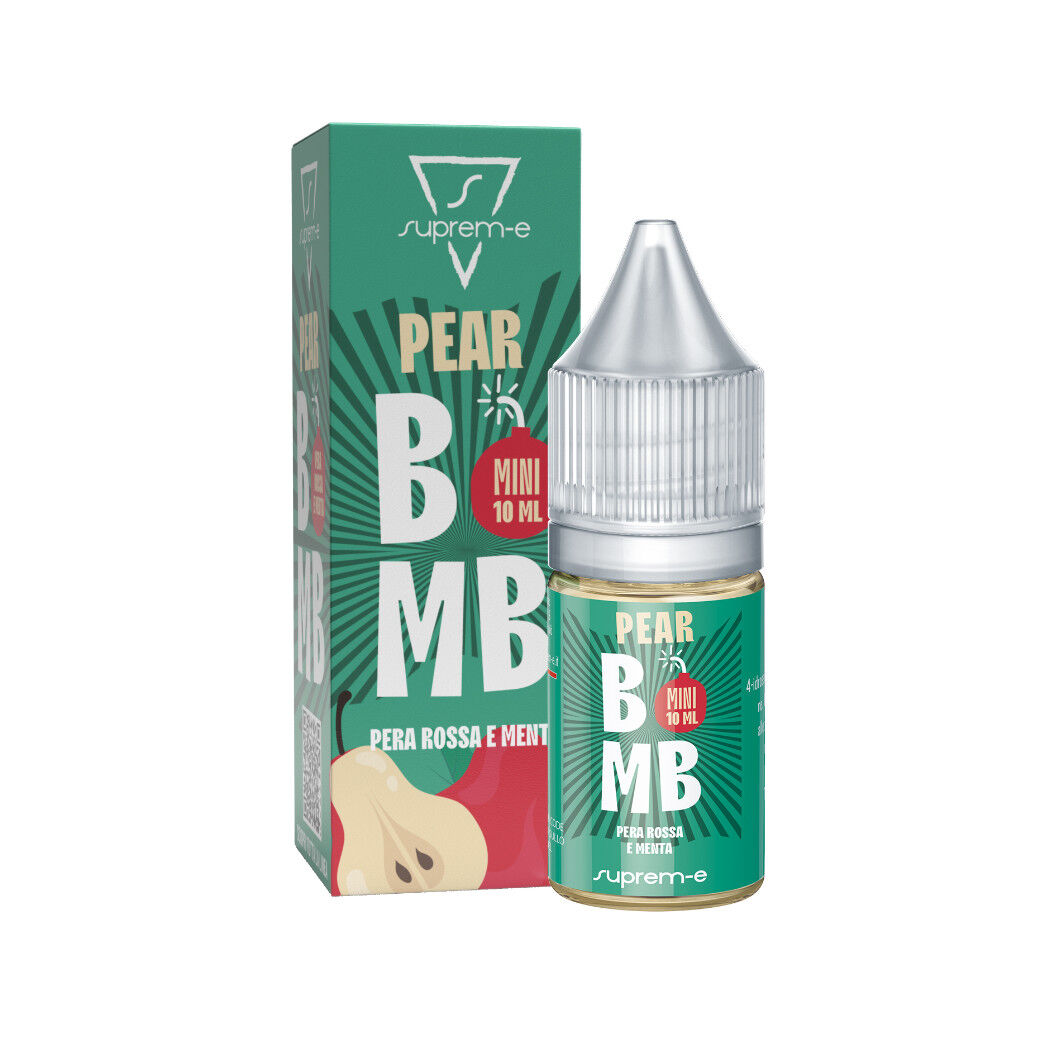 SUPREM-E PEAR BOMB 10 ML MINI SHOT Pera rossa Menta