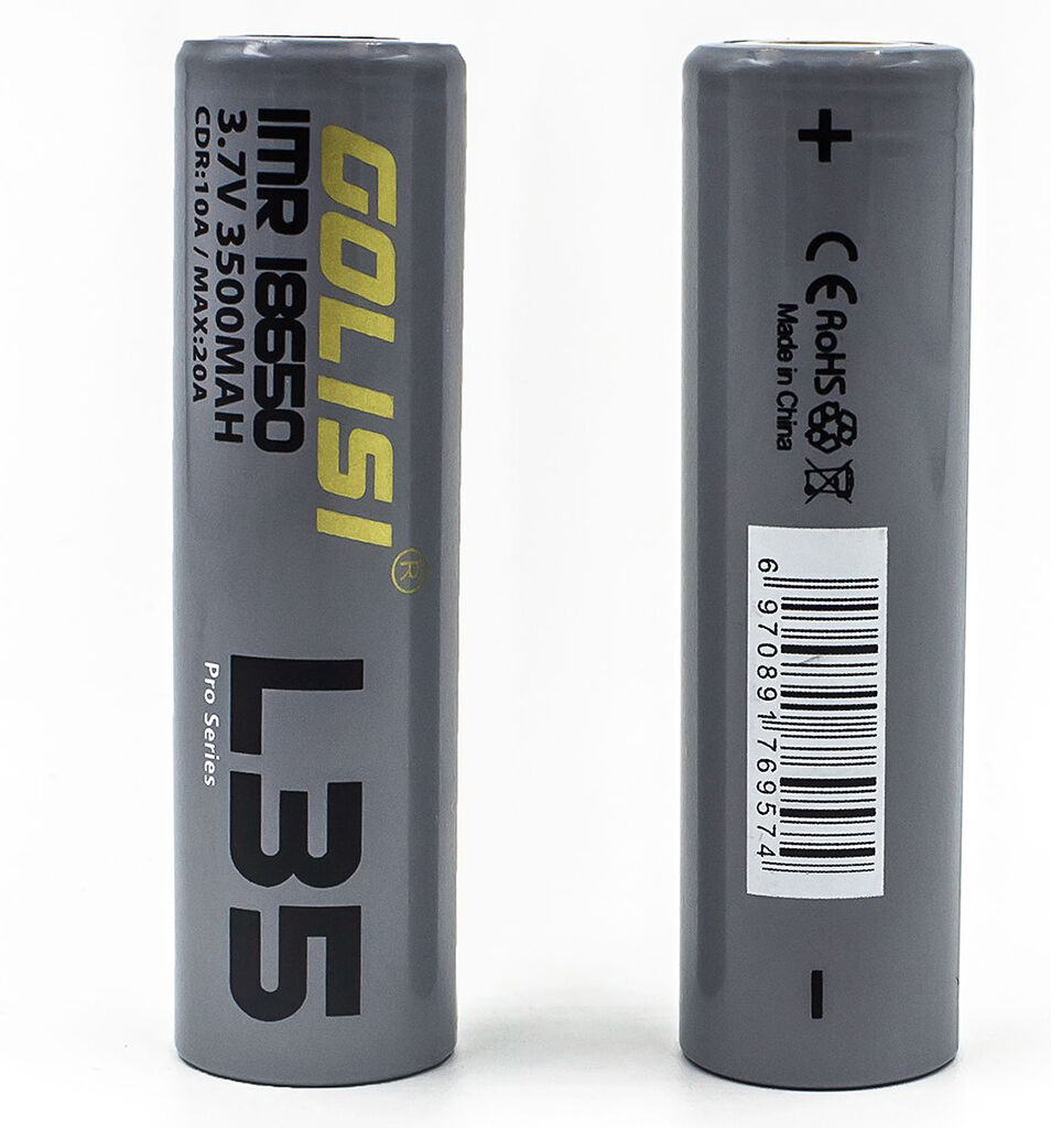 GOLISI 2PZ BATTERIA L35 18650 3500 MAH 10A per Sigaretta Elettronica