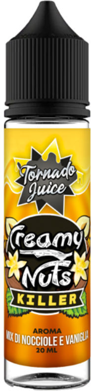 TORNADO JUICE CULT CREAMY NUTS KILLER 20 ML SHOT Crema Vaniglia Nocciola