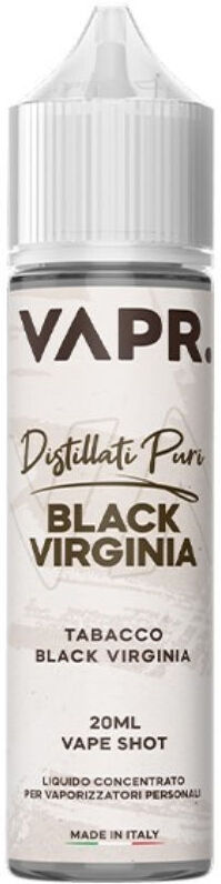 VAPR DISTILLATI PURI BLACK VIRGINIA 20 ML SHOT