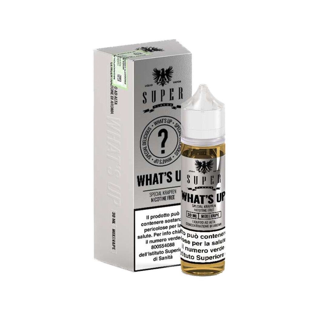 SUPER FLAVOR MIX & VAPE WHATS UP 30 ML Nicotina 0 Bombolone Crema