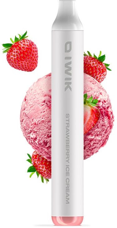 iwik strawberry ice cream 400mah sigaretta usa e getta 600 puff