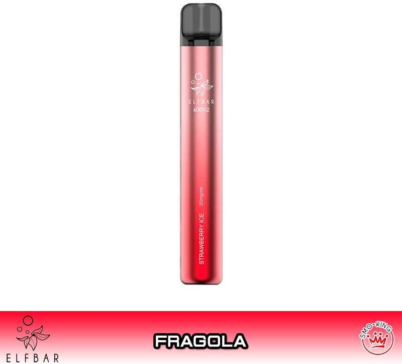 Elfbar 600V2 STRAWBERRY ICE Sigaretta Usa e Getta