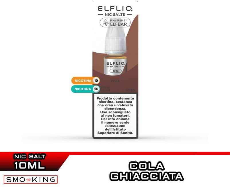 Elfbar COLA Liquido Pronto Nicotina 10 ml Elfliq by